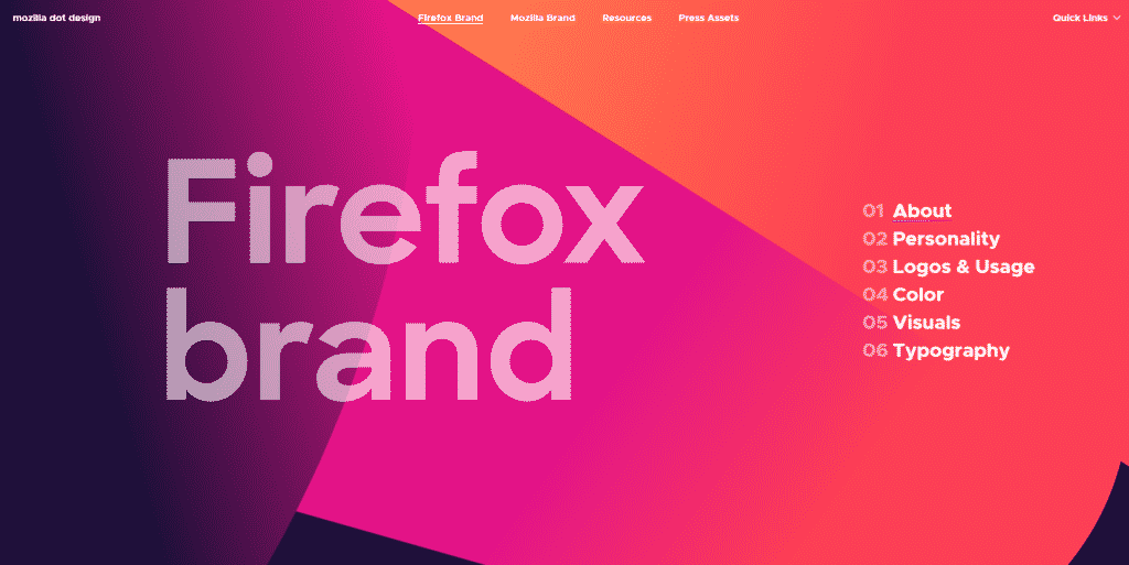 Mozilla Firefox brand style guide