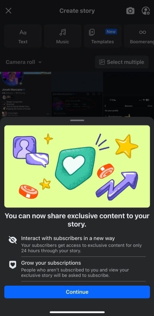 share Facebook Stories exclusively with your subscribers